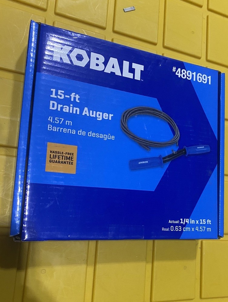 Kobalt 15ft Drain Auger-missing the snake