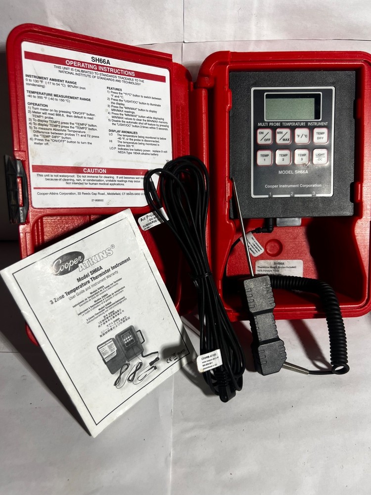 Cooper SH66A Multi Probe Temperature Instrument