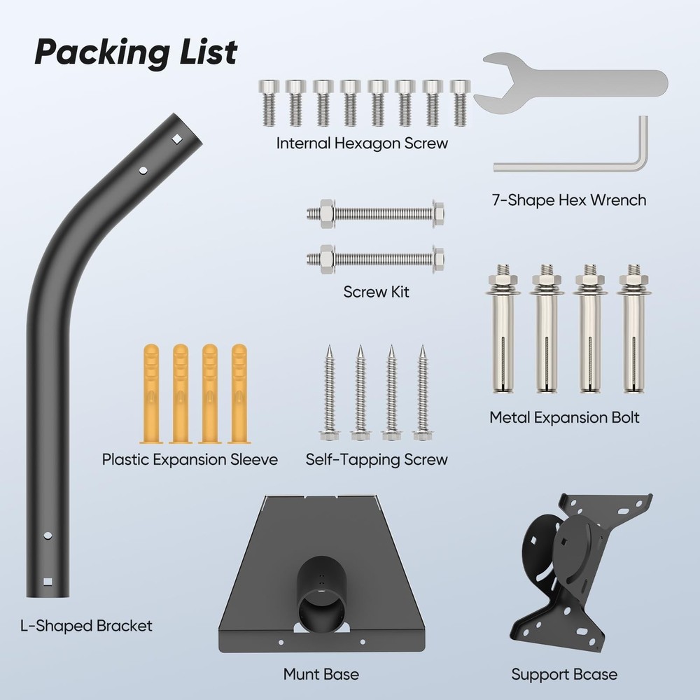 for Starlink Gen 3 Mount, Angle Adjustable Mounting Kit Compatible Starlink V...