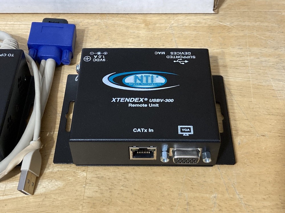 NTI ST-C5USBV-300-E NTI XTENDEX USBV-300 Remote and Local Unit KVM Extender