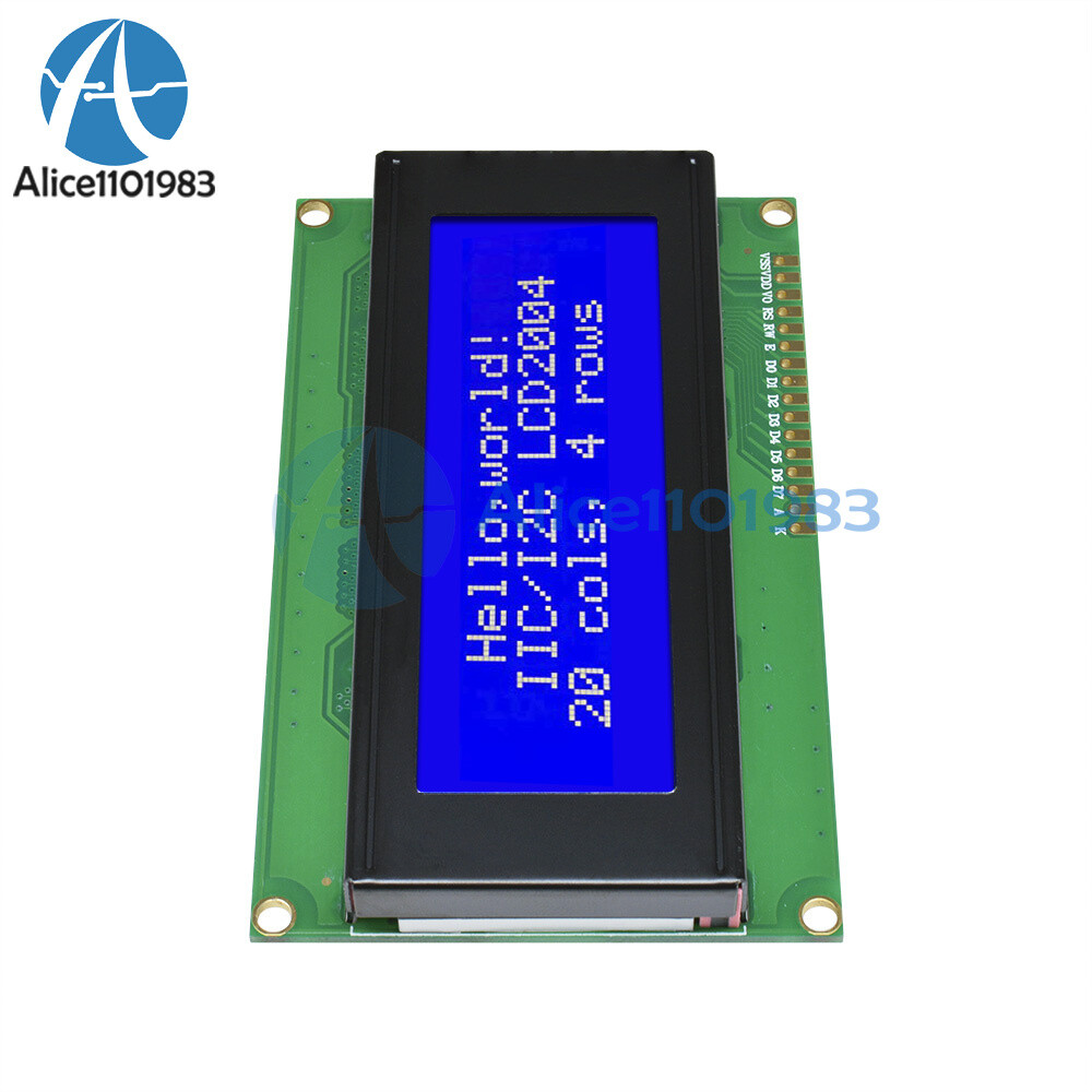 2004 204 20x4 Character LCD Display Module HD44780 Controller Blue Blacklight