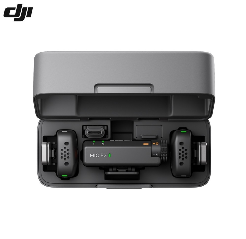 DJI Mic Mini (2TX+1RX+Charging Case) Wireless Microphone For Creators Full Set