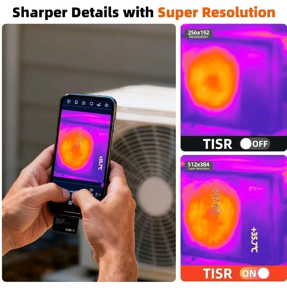ANXTECH Thermal Image Camera TISR Resolution 512x384 Infrared Camera for Android