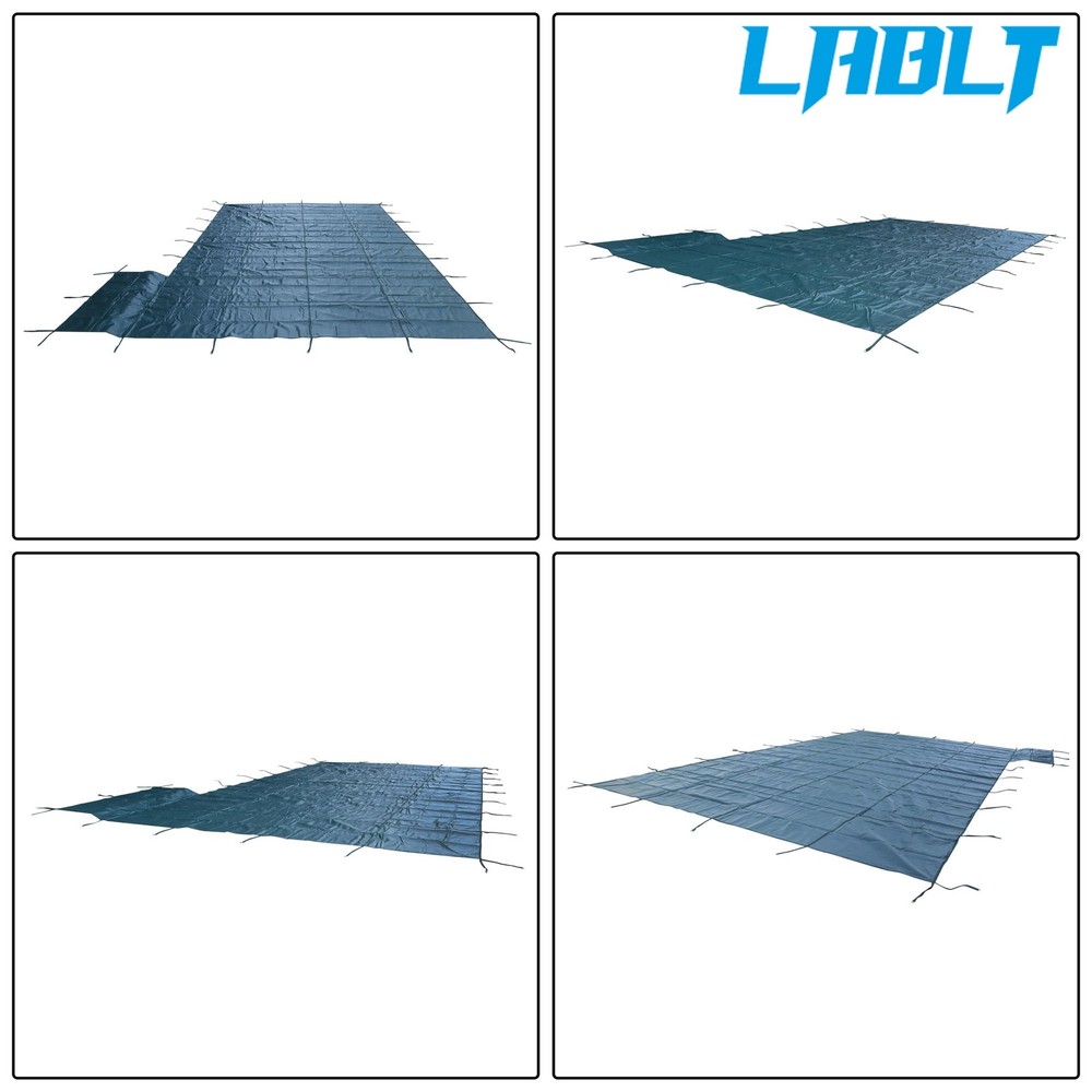 LABLT For Inground Rectangle 18x36FT Pool Safety Cover With 4×8FT Right Step