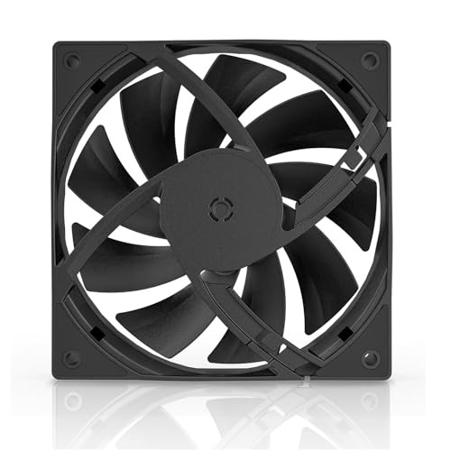 3-Pack 120mm Black Computer Case Fans High Performance Cooling Low Noise 3