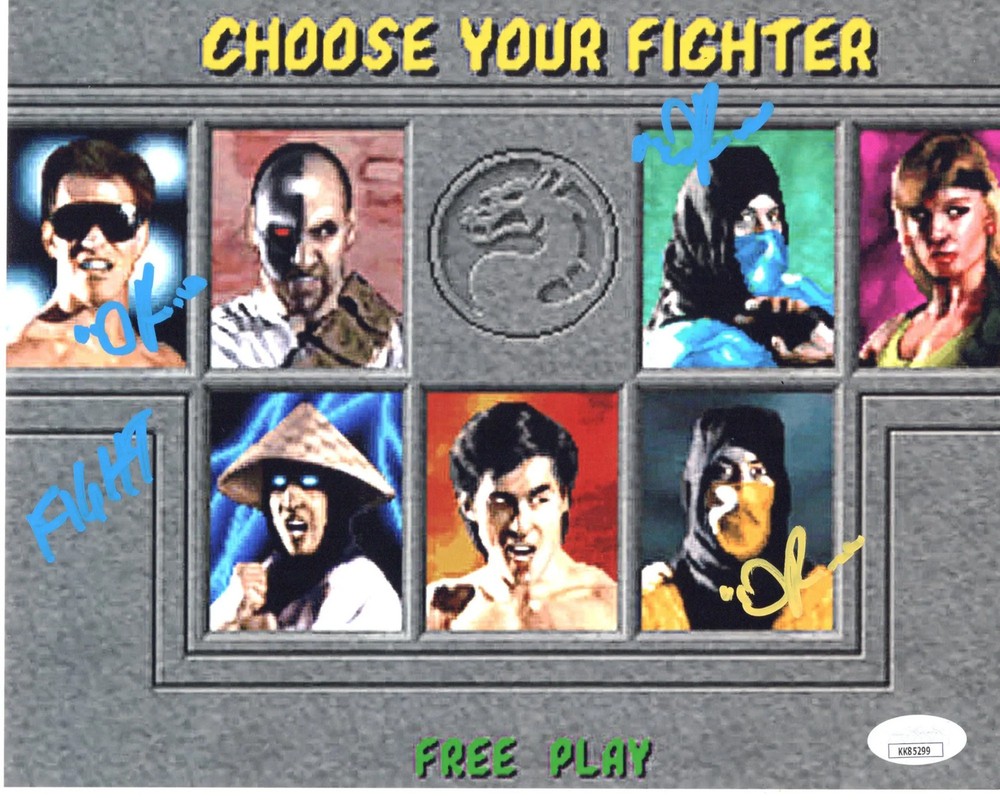Daniel Pesina signed 8x10 Photo Sub Zero, Scorpion, Johnny JSA Authentication