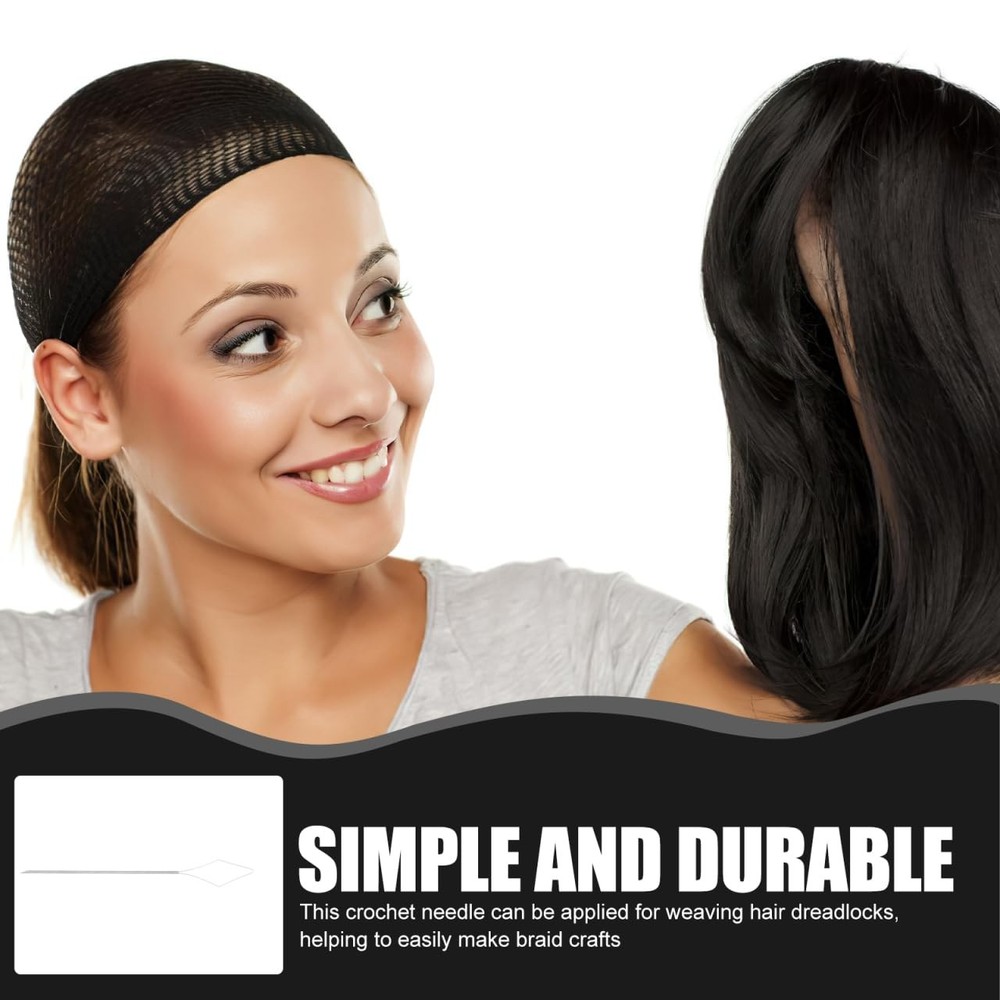 Dreadlock Crochet Needle 3-Piece Small Interlocking Tool for Hair Extensions ...