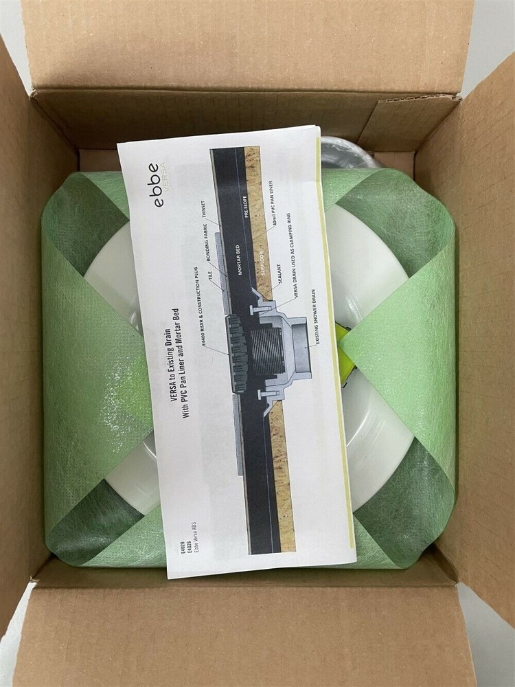 QTY: 4 Ebbe E4028 VERSA-PVC Drain Kit – (VERSA-PVC Drain Base Ebbe Square Riser)