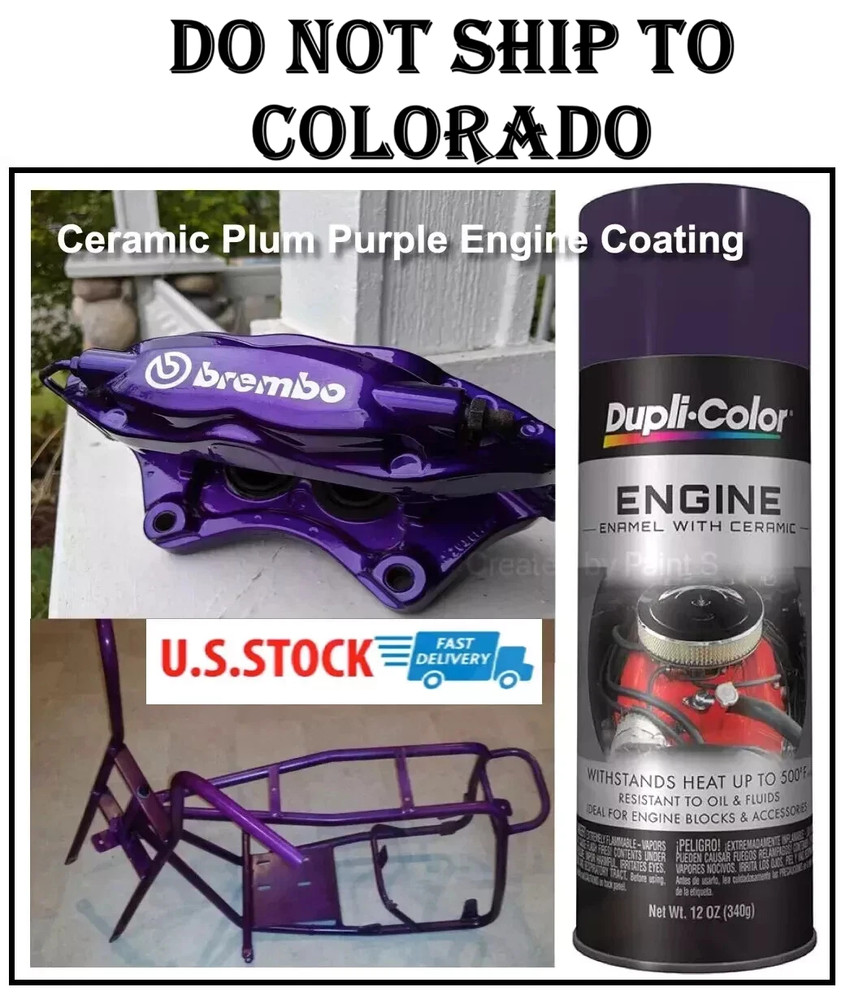 Plum Purple Coating Caliper Brake Rotor Drum Engine Blocks High Temp Paint Spray