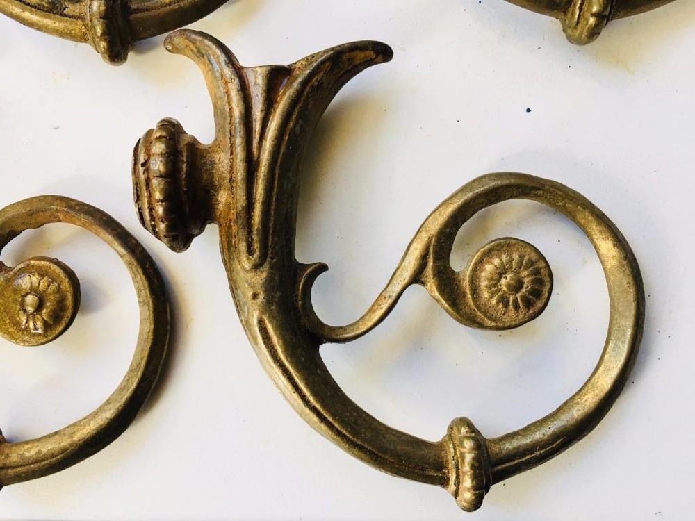 Solid Brass Chandelier Arm Old New stock Lamp Part A1