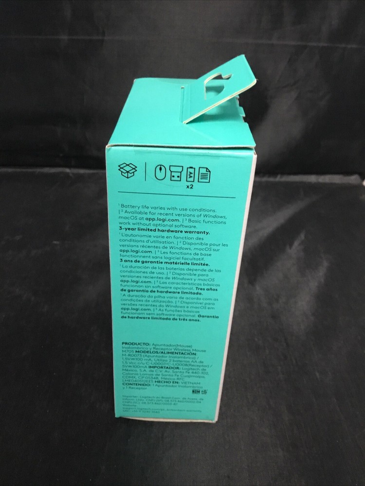 Authentic Logitech Marathon M705 Wireless Mouse (910-001935) Brand New