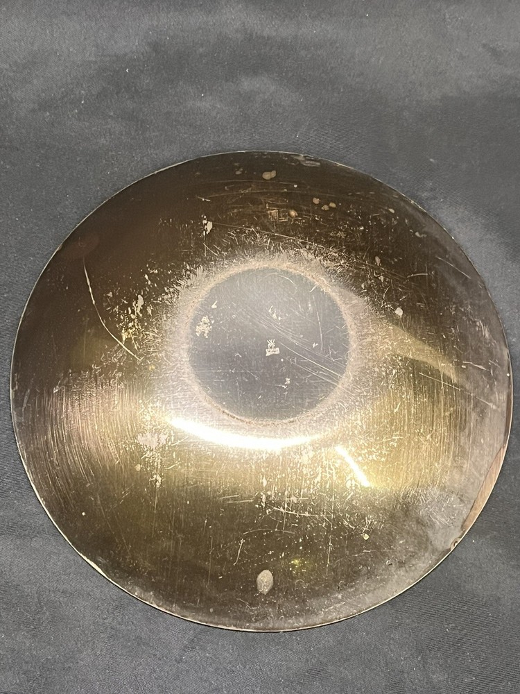 VINTAGE WMF SILVER EP BRASS BOWL GERMANY 6”