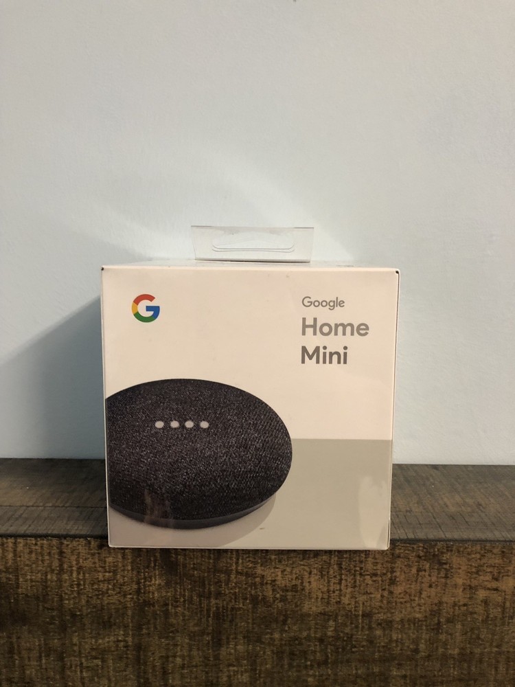 Google Home Mini Smart Assistant - Charcoal