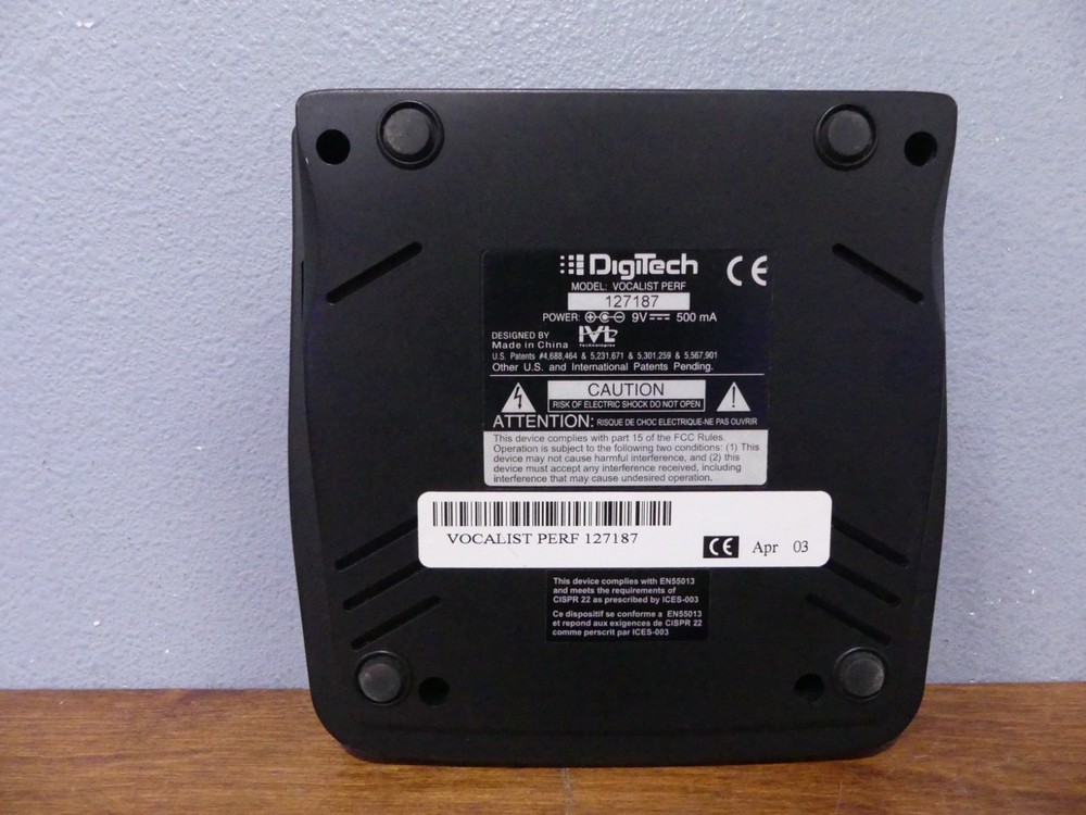 DigiTech Vocalist Performer Vocal Harmony Processor w/ Power Adapter Works Great