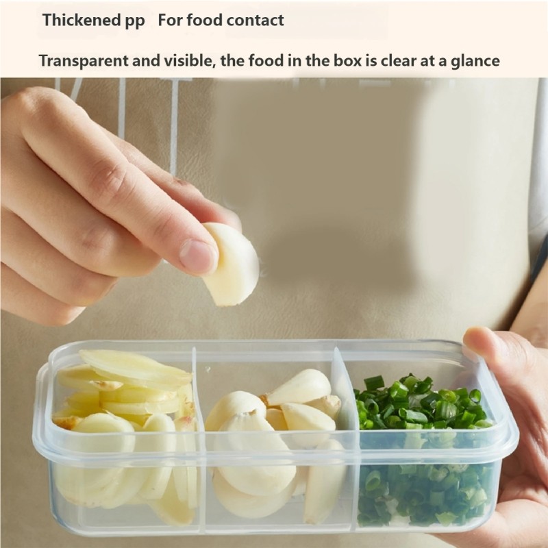 Efficient Plastic Keepers With Three Divisions Sealed Odor Prevention