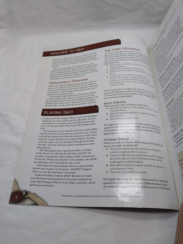 Dungeons And Dragons 4th Edition Quick-Start Rules