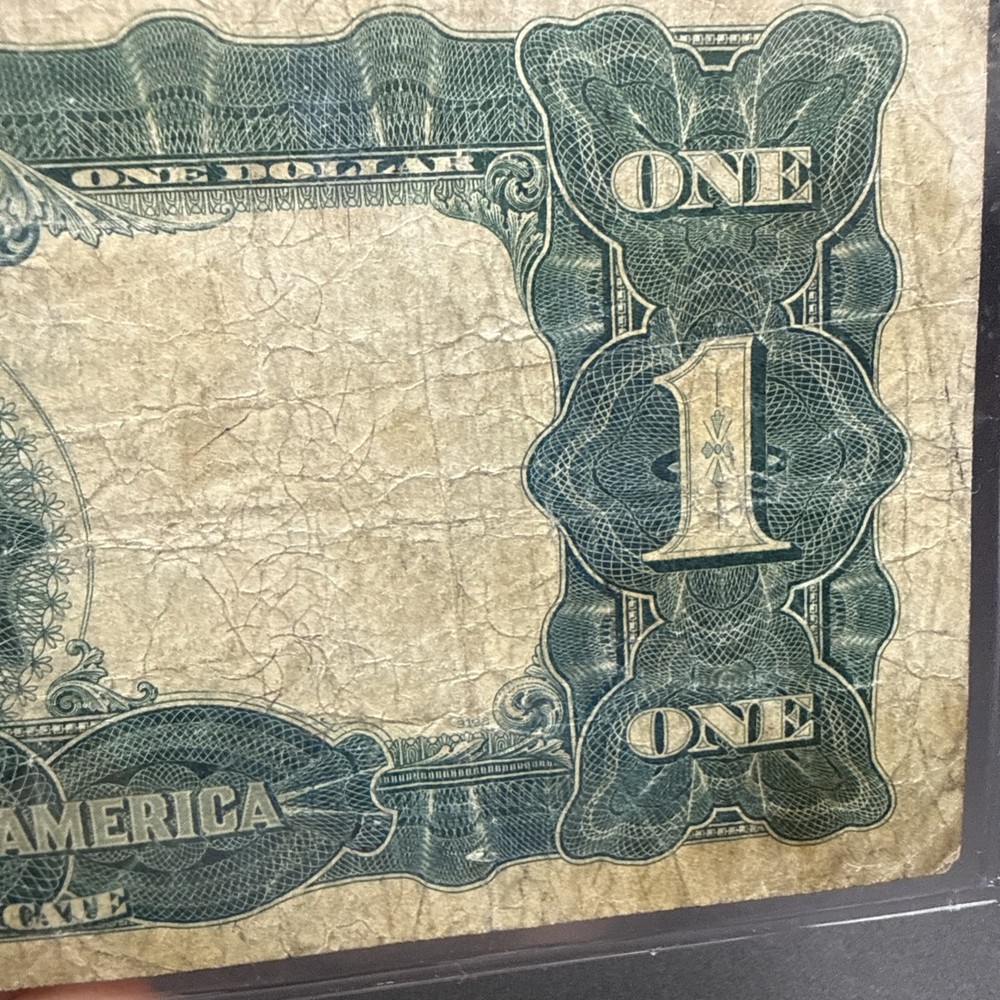 1899 $1 Black Eagle Silver Certificate Large Size, Circulated Fine