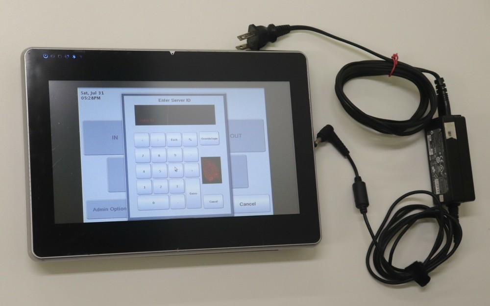 Partner Tech EM-200 Wireless Touch Screen Tablet With Fingerprint Scanner