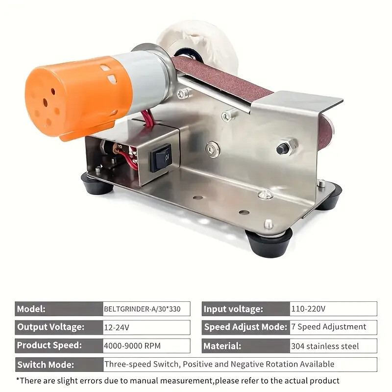Mini Electric Belt-Sander Knife-Sharpener Sanding Machine - Small Bench Grinder