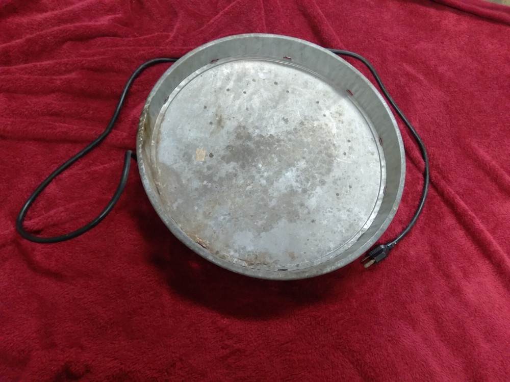 Vintage Egg Incubator Metal Base - Galvanized