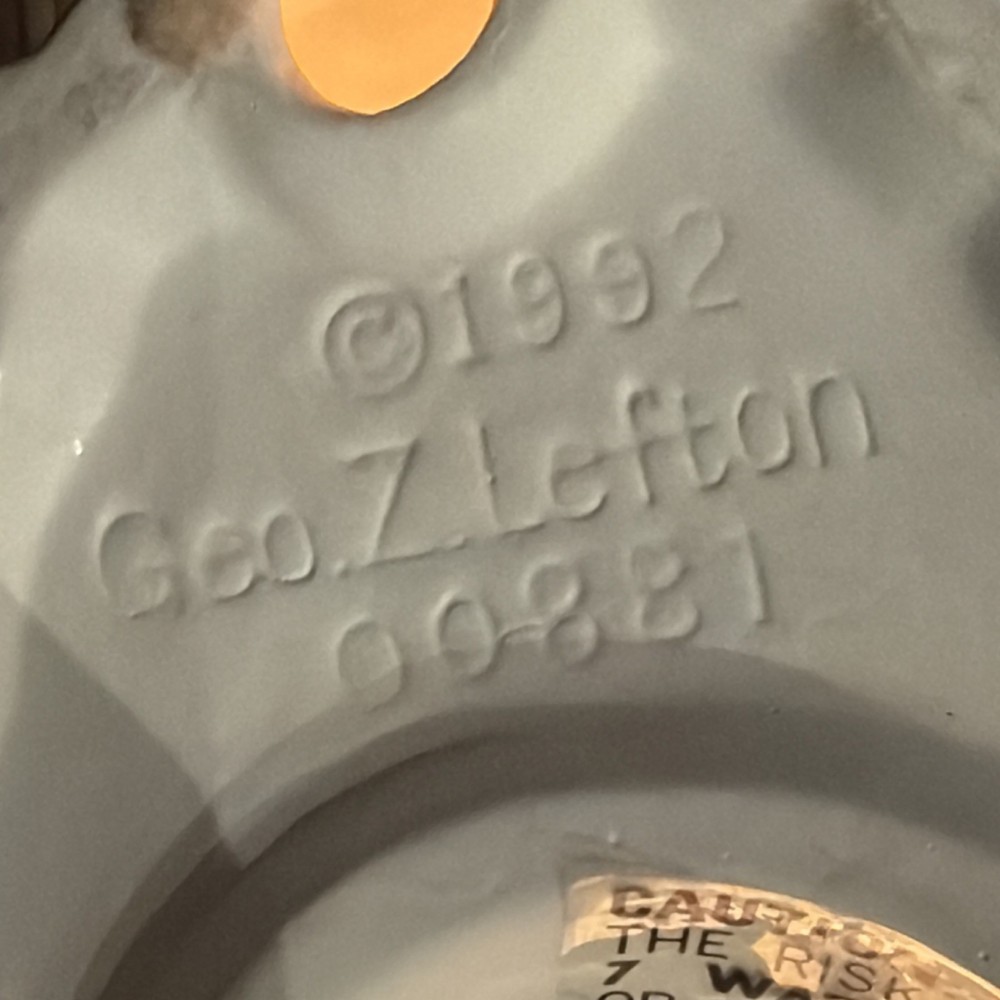 Lefton 1992 Ceramic Nautical Lighthouse Electric Lamp