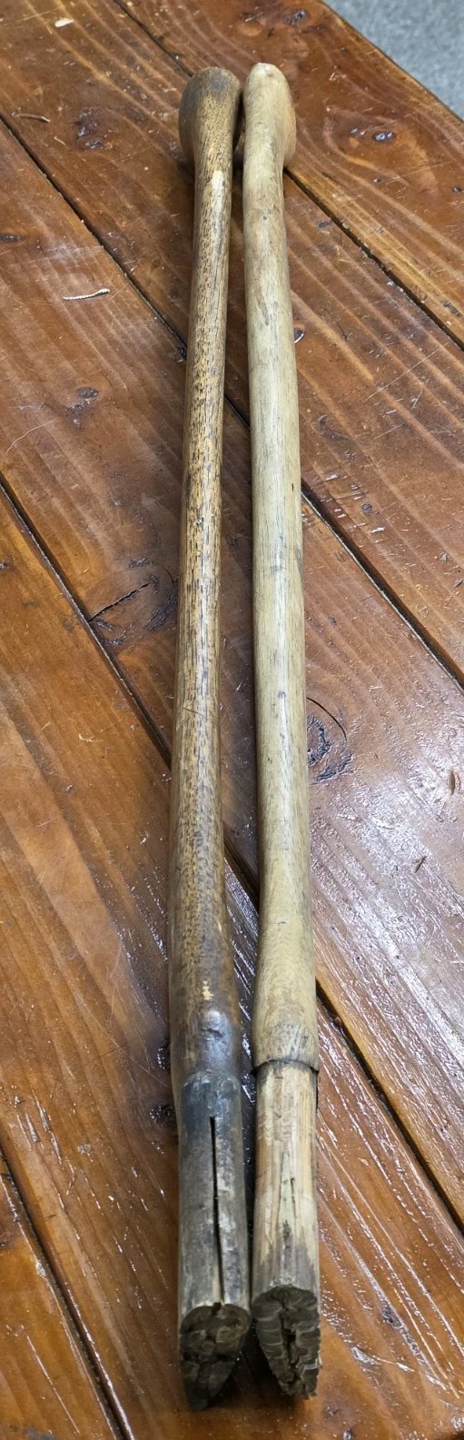 Vintage Used Pair True Temper Axe Handles 36"