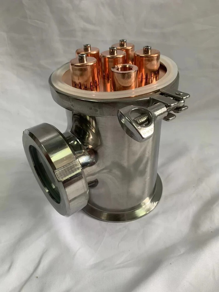 4" Stainless/ Copper Tri Clamp Alcohol Distiller Reflux Bubble Column Section