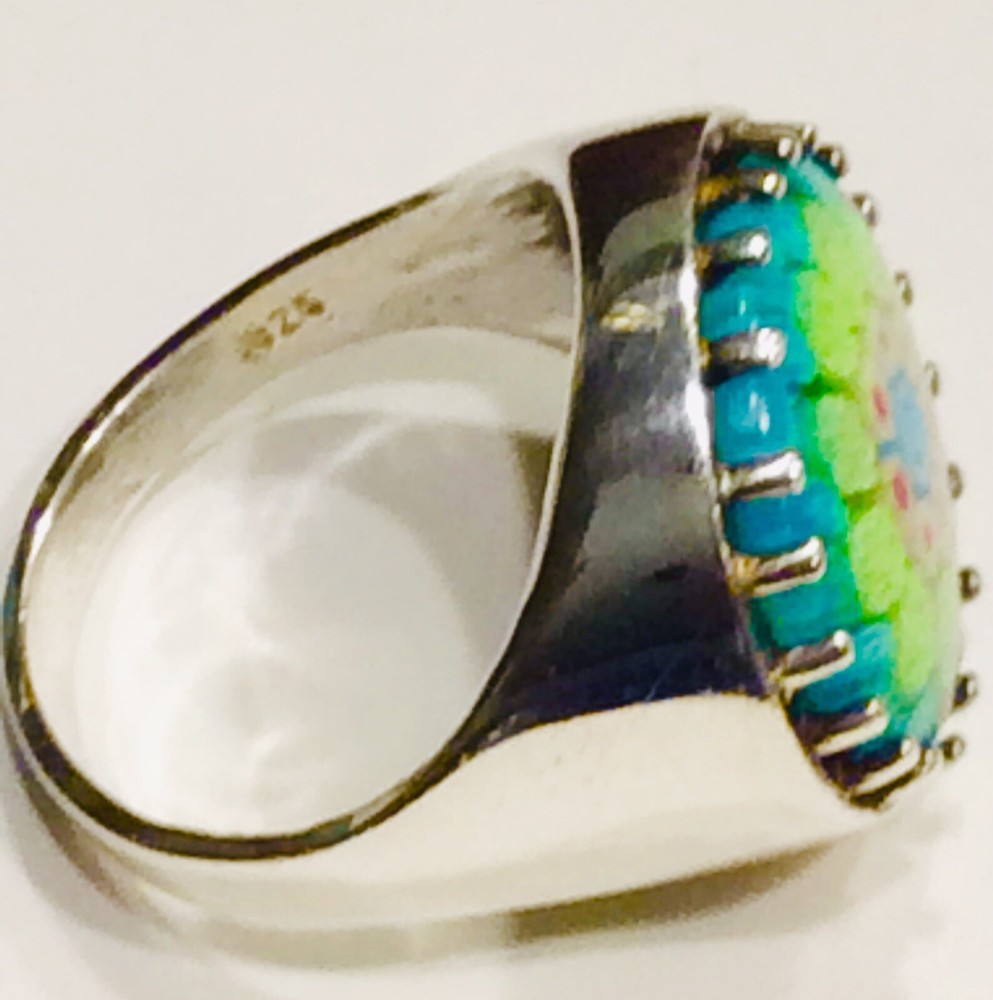 sterling silver, 925 Sezgin Ring, Size 8.5