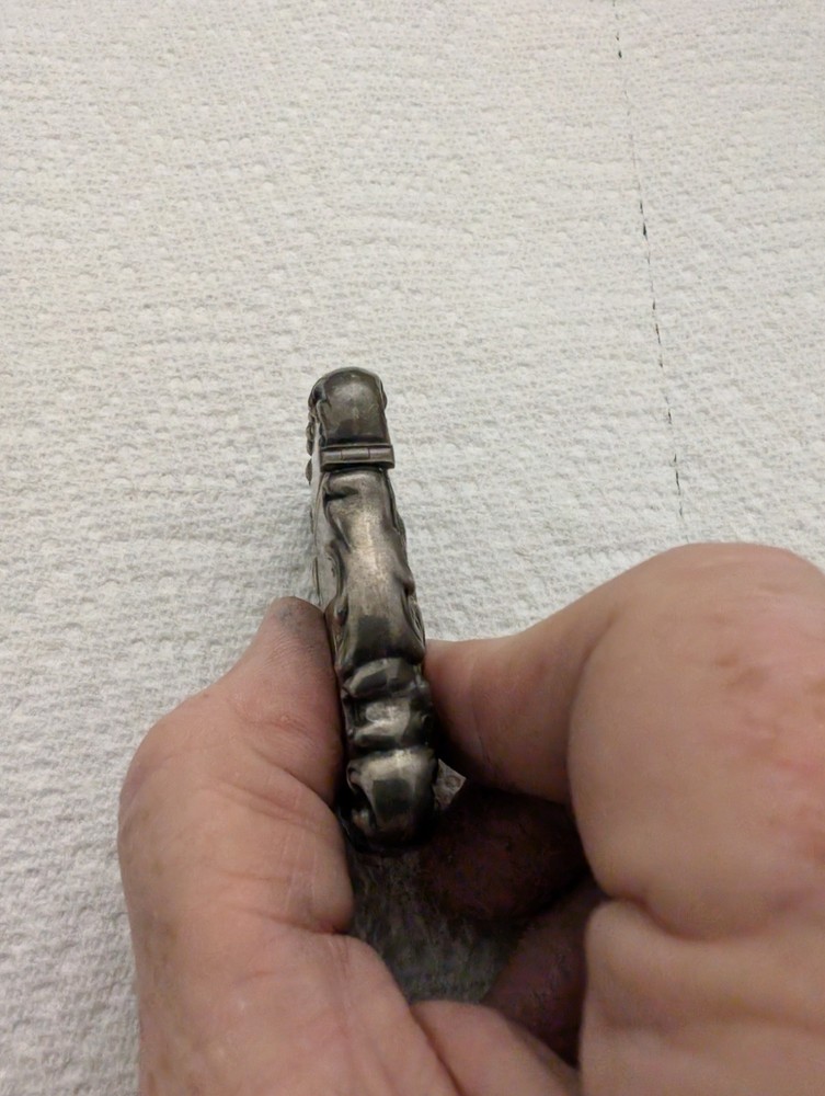 Sterling Silver Match Safe/Case Native American