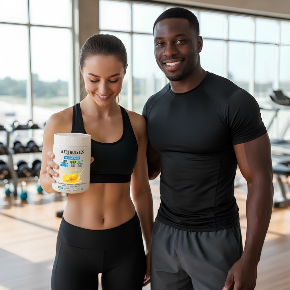 Electrolyte Complex Hydration Powder | 12 Minerals + 6 Vitamins | Lemon Flavor