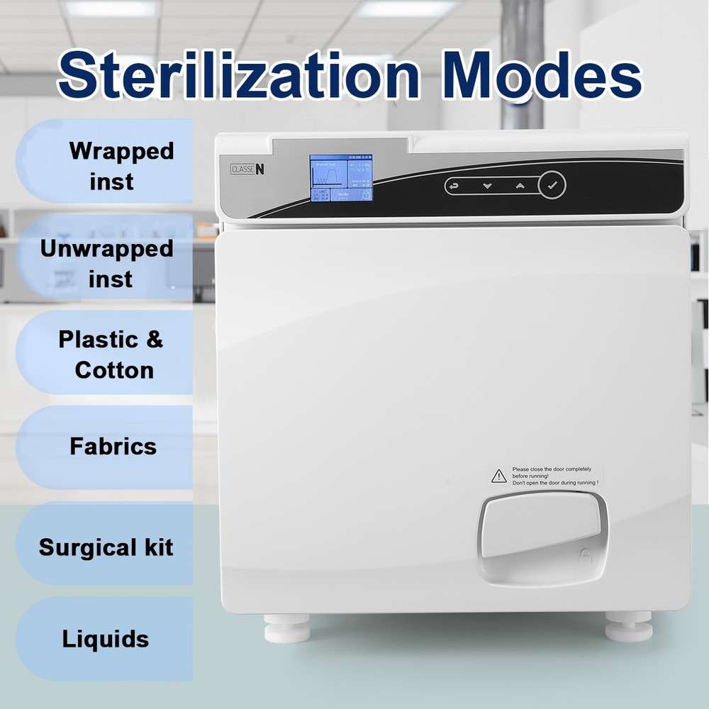 22L Dental Autoclave Steam Sterilizer High Pressure Temperature Drying Function