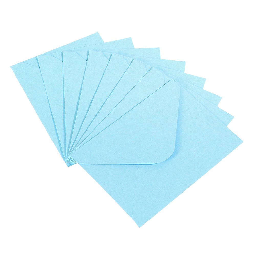 50Pcs Mini Envelopes, Tiny Pockets Gift Card Business Card Envelope, Light Blue
