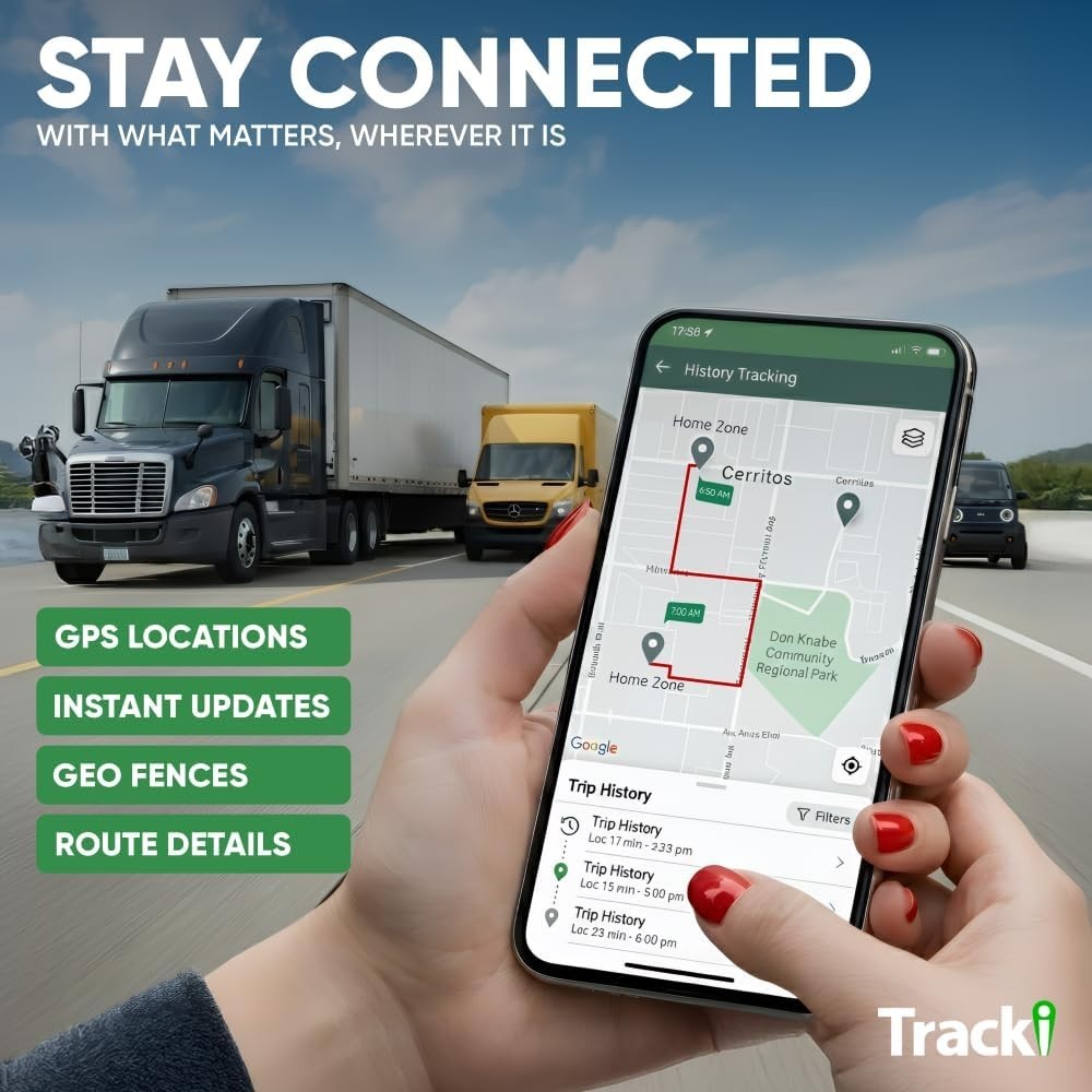 Tracki Pro GPS Tracker for Vehicles – Includes 24 Month Subscription