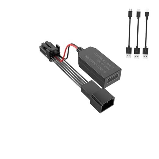 Dashcam Power Adapter – Rearview Mirror Mount, Built-in USB, Adjustable for