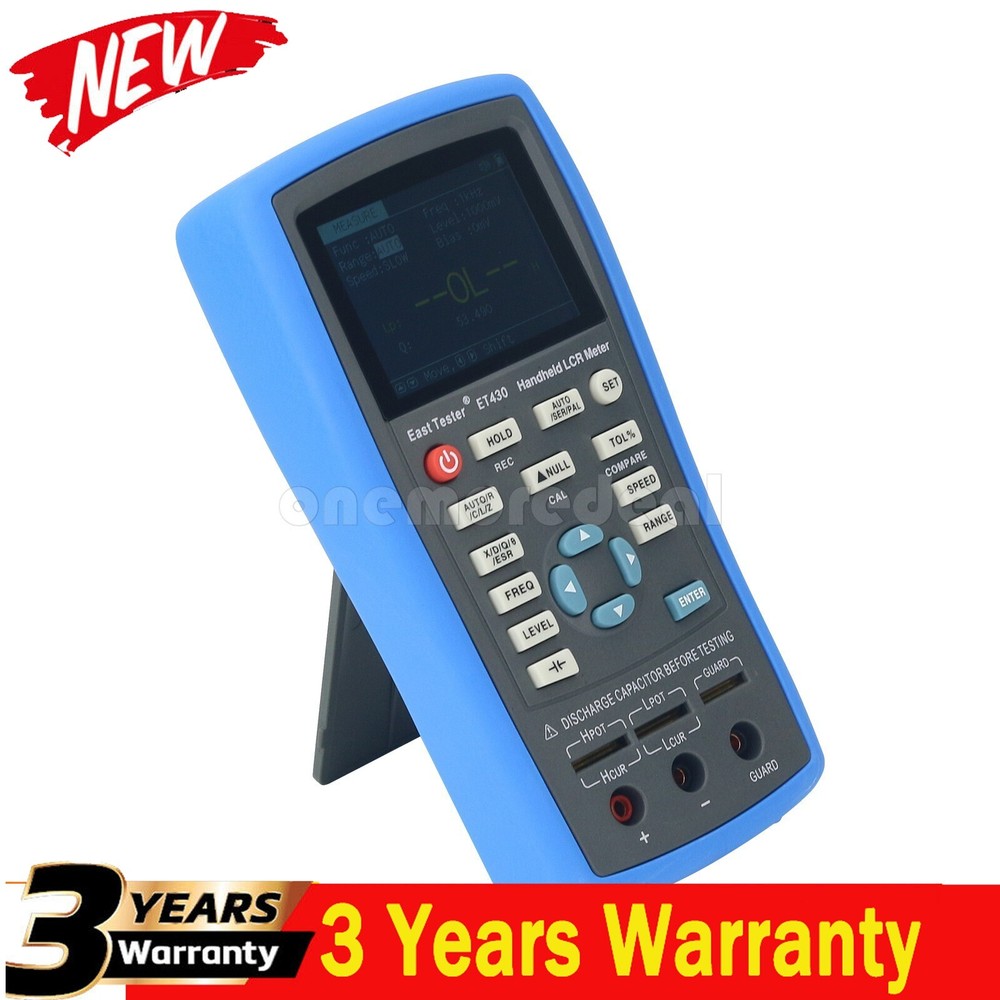 Handheld LCR Meter LCR Tester Capacitance Inductance Meter Frequency 100KHz