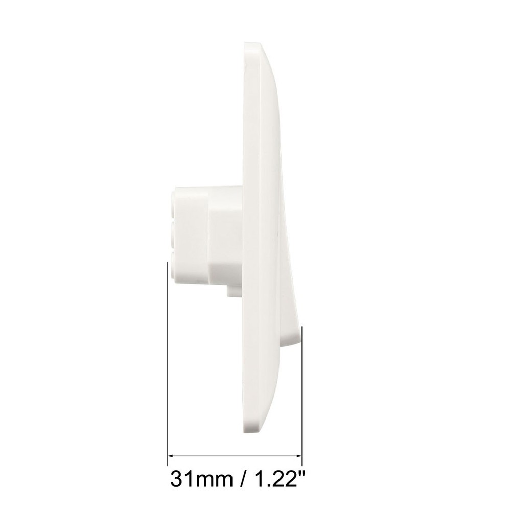 2pcs Push to Exit Button Release NO/NC/COM Door Switch 86mmx86mm 36V 3A White