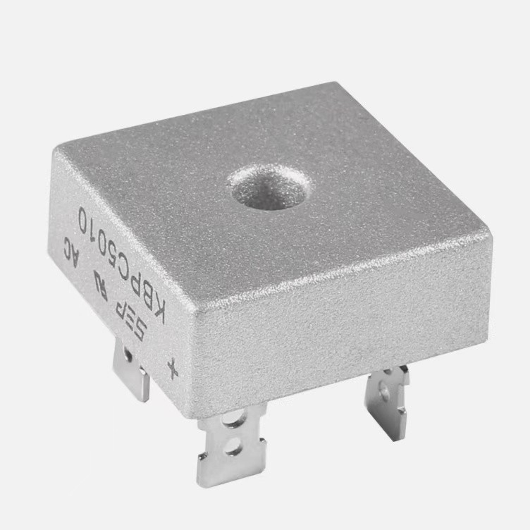 5Pcs 1000V 50A Metal Case Single Phase Diode Bridge Rectifier KBPC5010