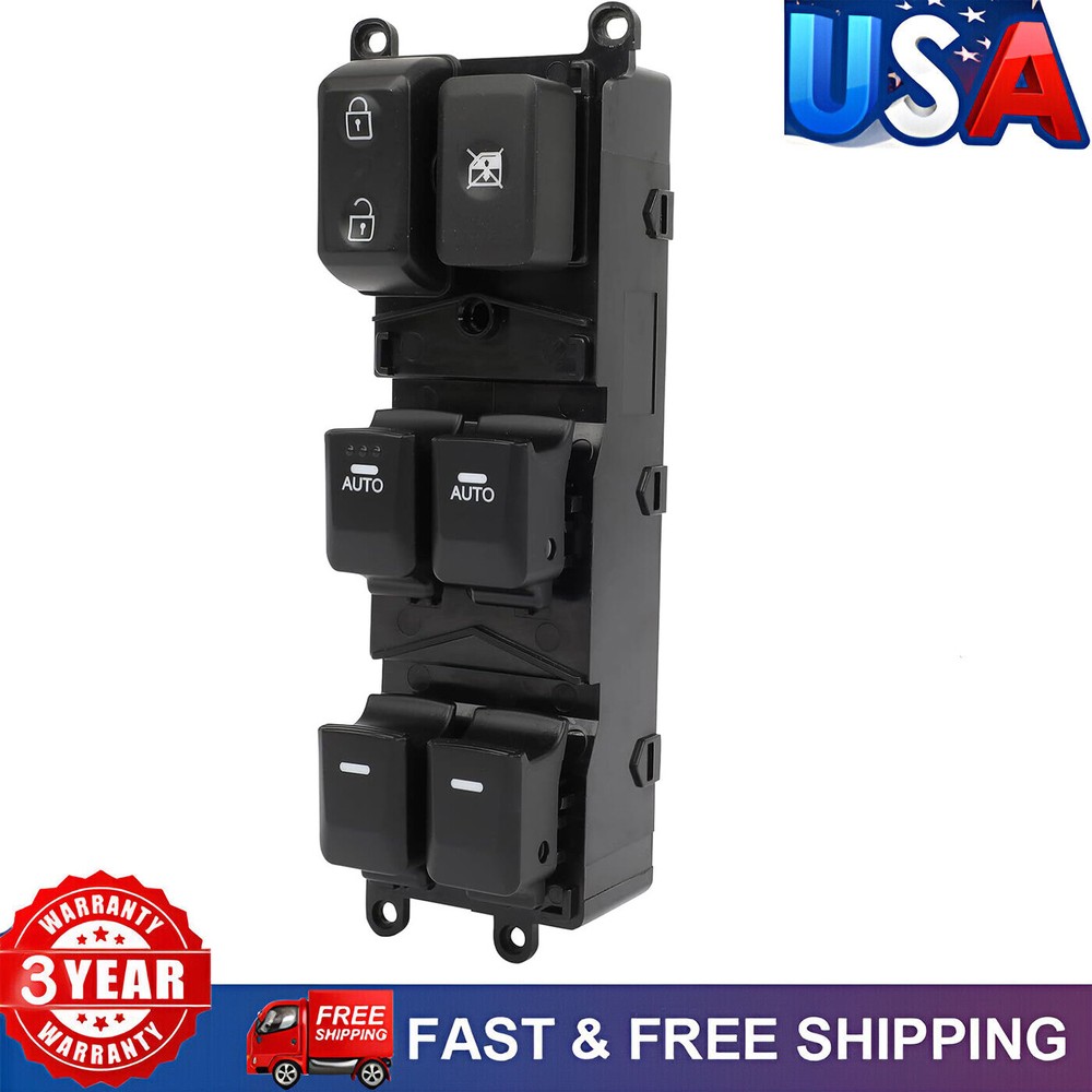 Master Control Window Switch For Kia Forte 2013-18 Front Driver Side 93571A7200