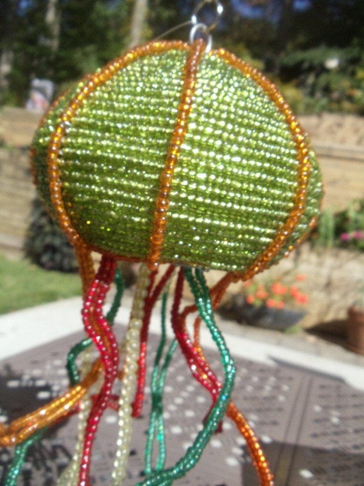 Beaded sea: Jellyfish
