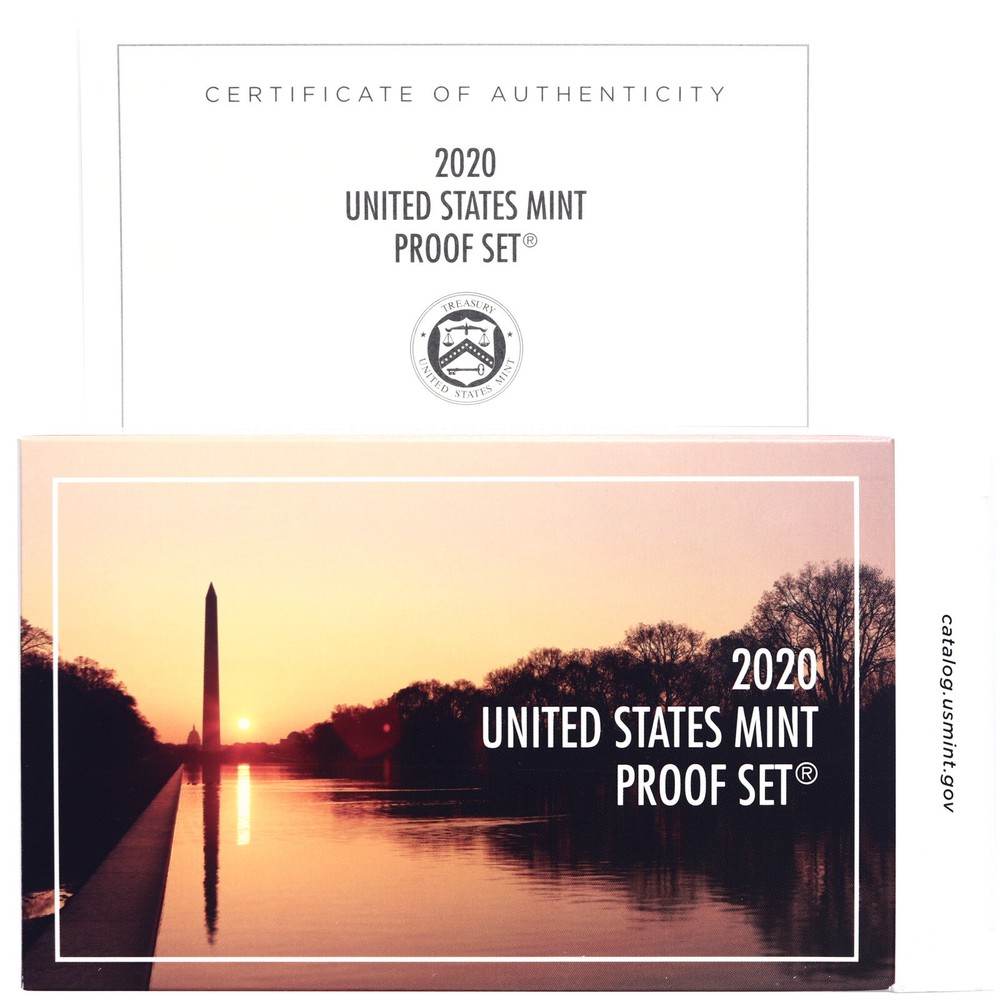 Empty Packaging Replacement Proof Set Box No Coins 2020 Clad
