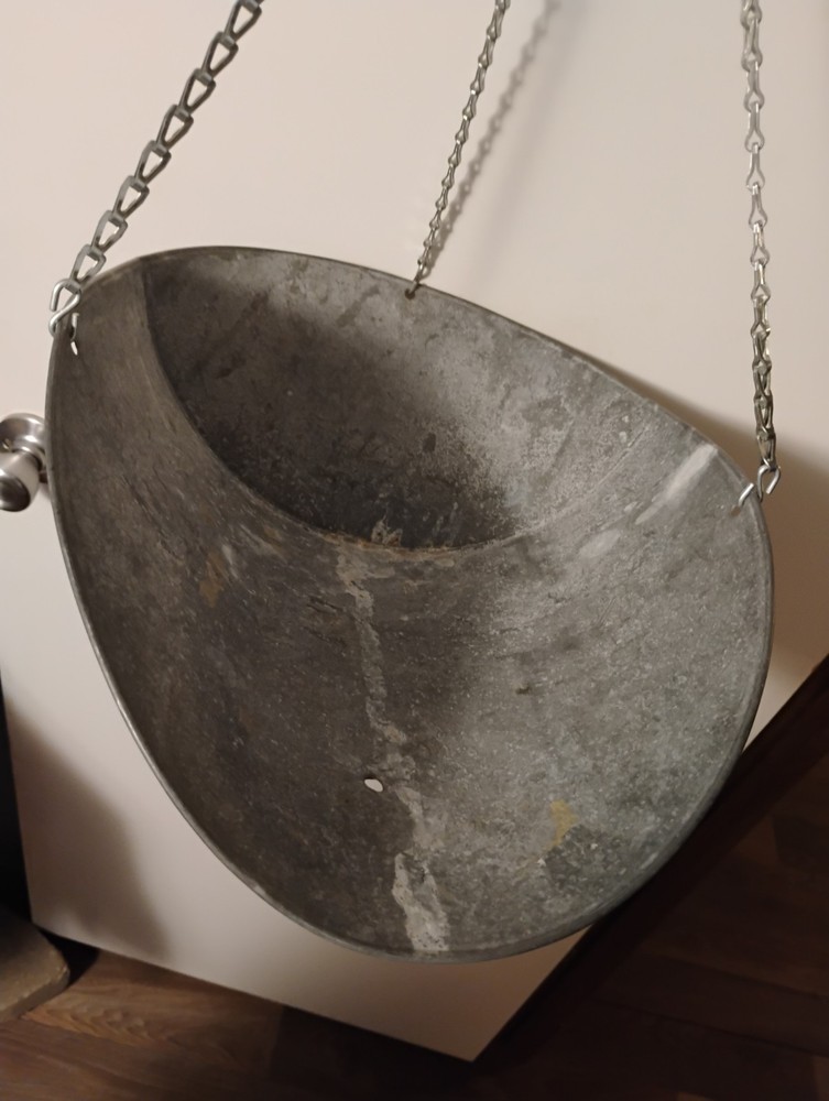 Hanson Model 860 Hanging Scale with Galvanized Basket - Vintage