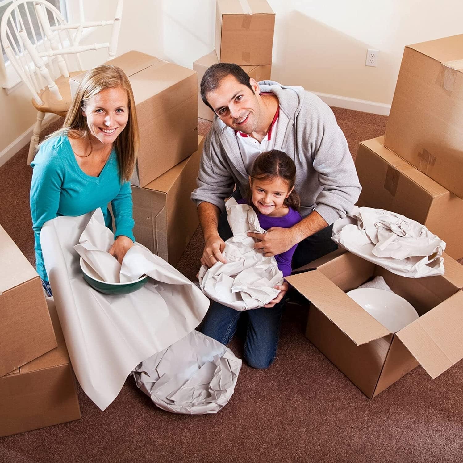 Brand New Large Packing Paper Sheets for Moving - 31" x 21.5" - 50 Pack, News...