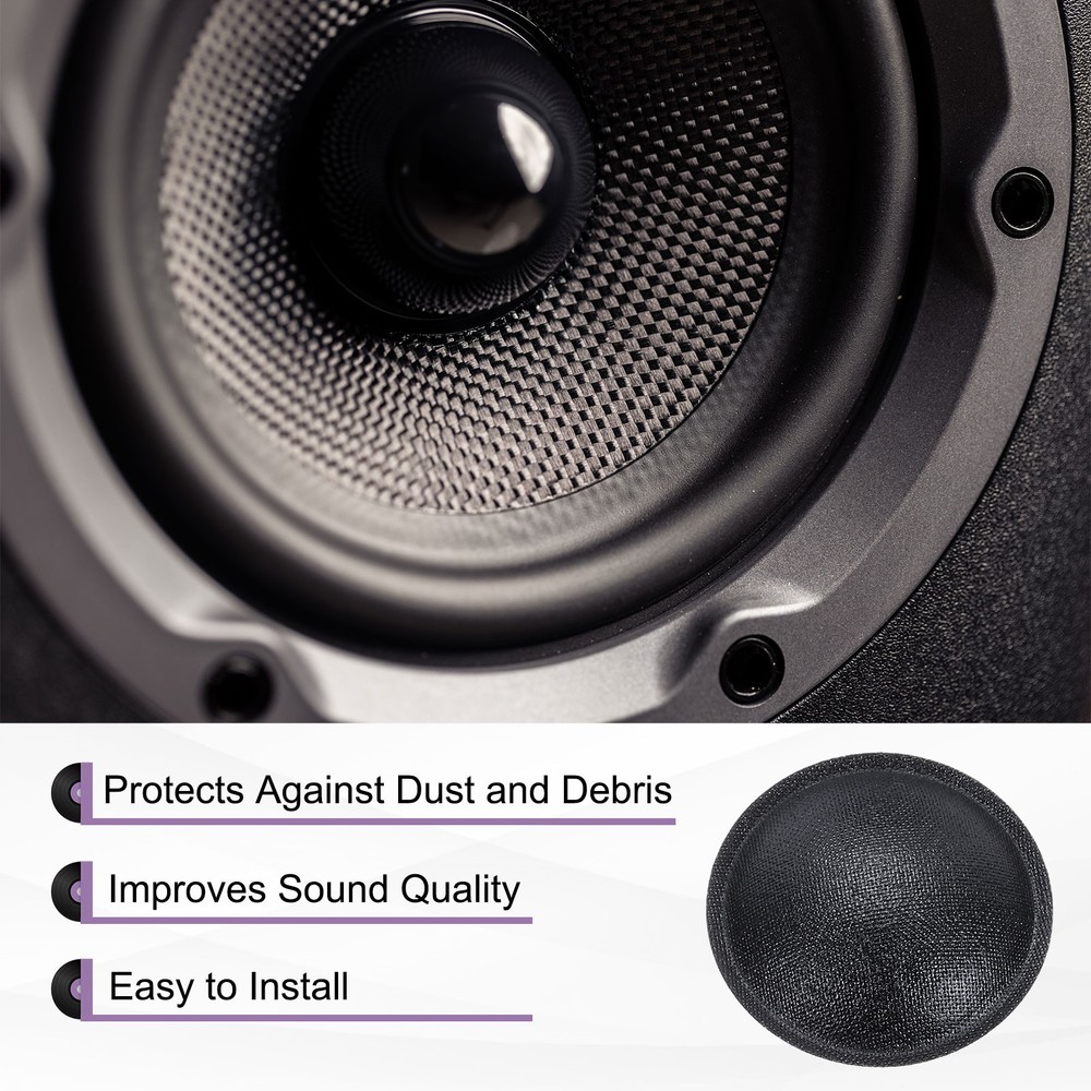 2 Pcs Speaker Dust Cap 45mm/1.8" Outer Diameter Oiled Cloth Cap