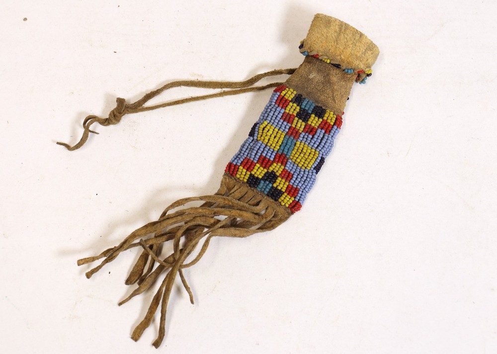 Three Vintage Beaded Pouches
