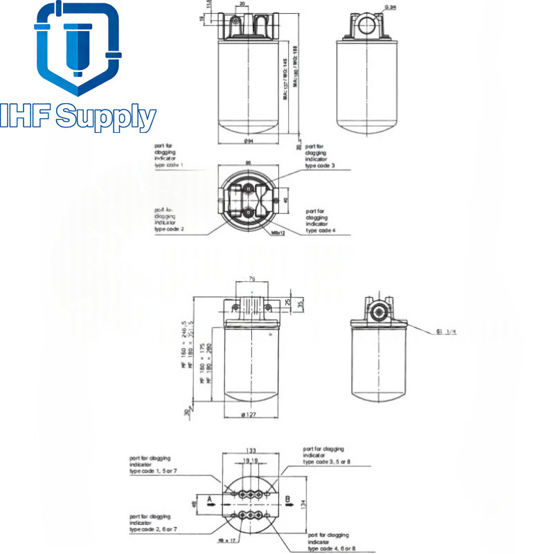 1PC NEW 0180MA010BN HYDAC HYDAC Filter Element