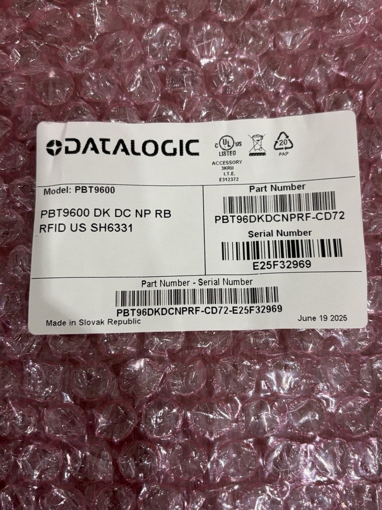 Datalogic PowerScan Wireless Barcode Scanner PBT9600 USB W/ Base BT 2D UHF RFID