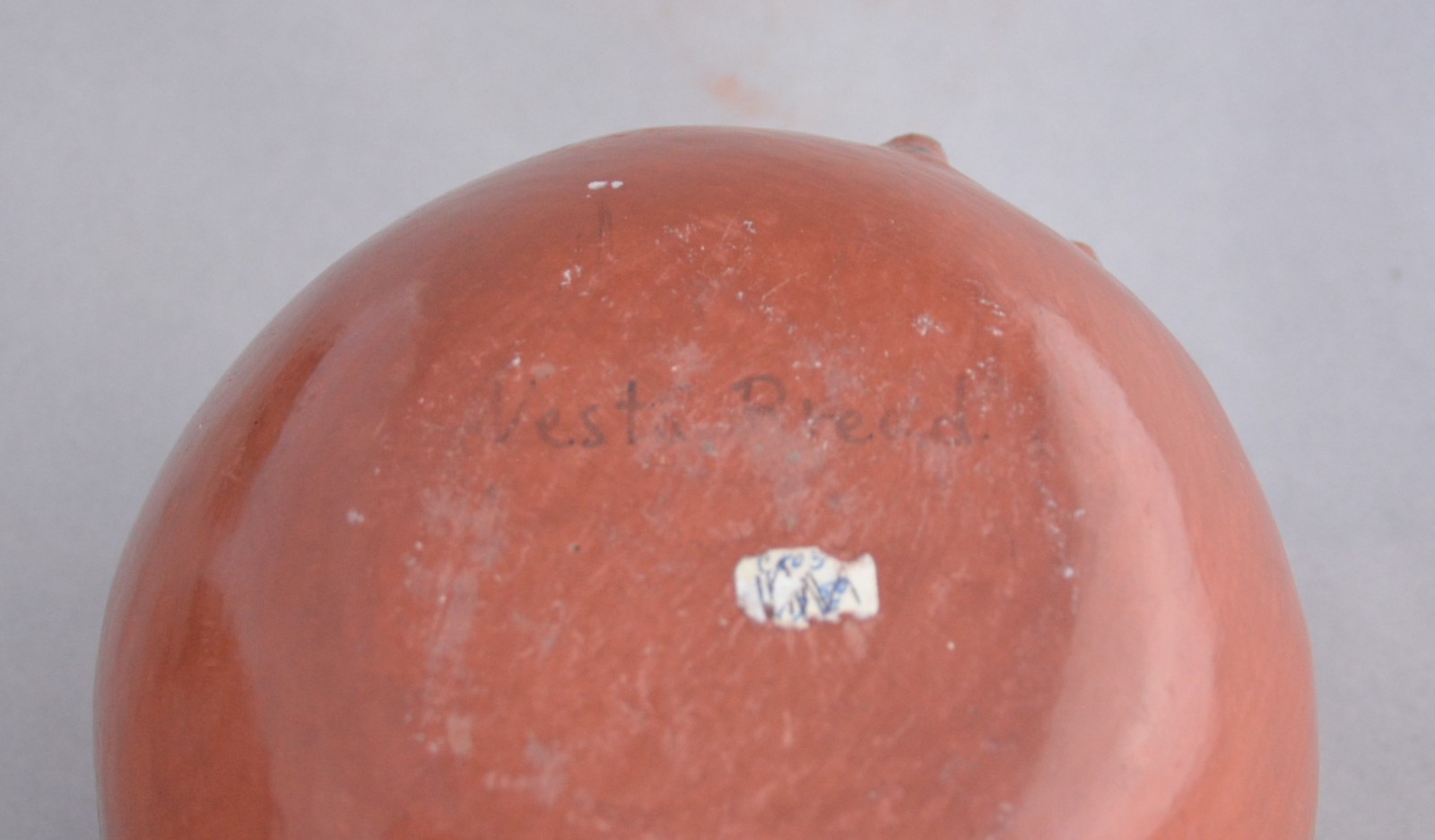 Vesta Bread (1912-1976) - Vintage Redware Maricopa Pot Bowl - Lizards Rain