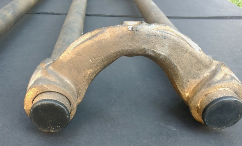 Vintage Iron Fireplace Screen Supports