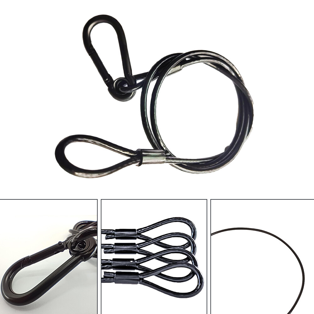 10PCS Stage Light Safety Cables 70cm, Stainless Steel Security Cable.Multi Use