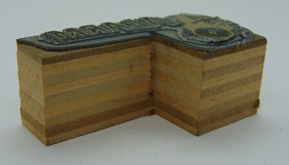 Printing Letterpress Printers Block Alarm Fireman